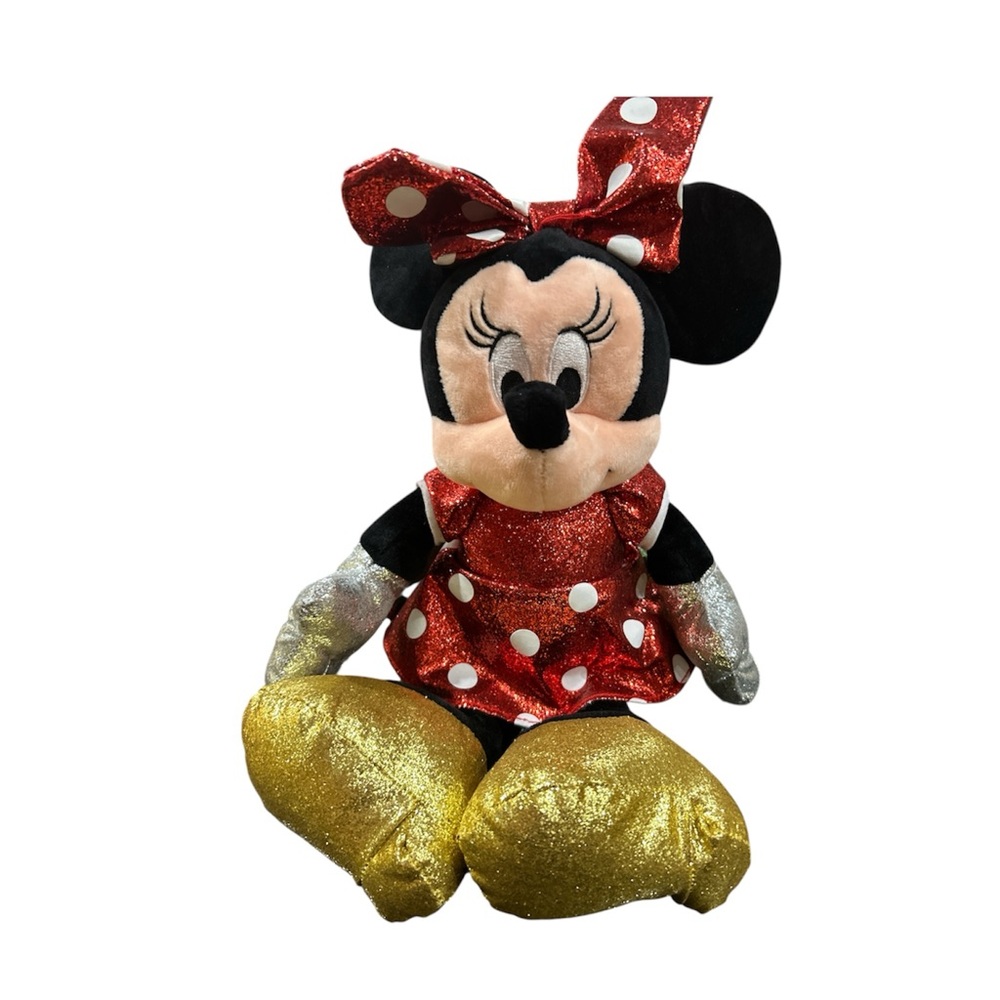 Minnie Mouse Plush Toy with Red Polka Dot Dress
